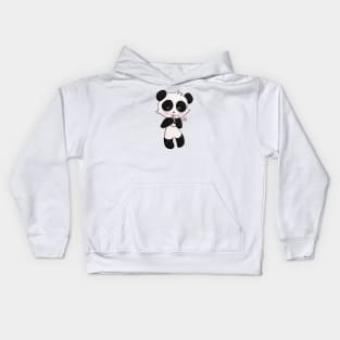 Texting Panda Kids Hoodie